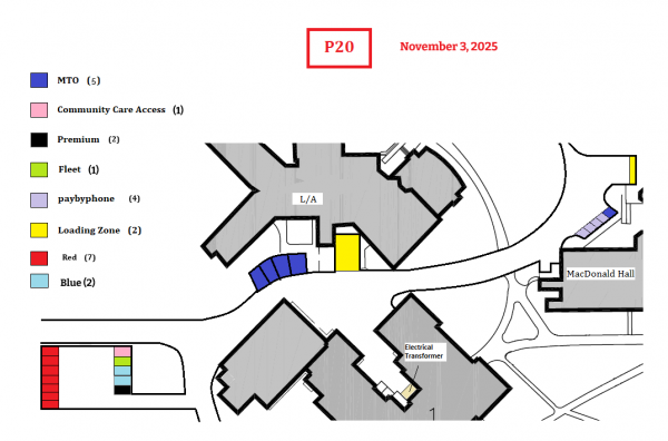 P20 Parking Map