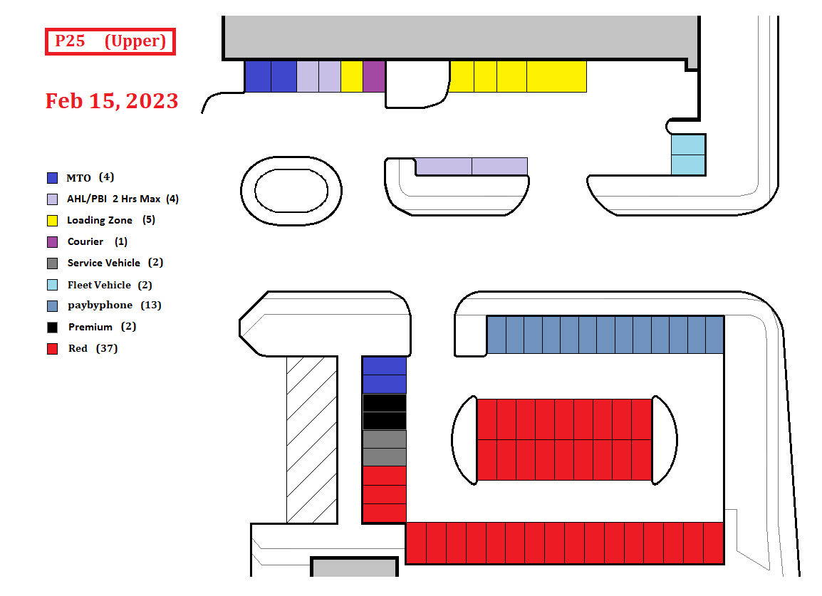 Map of P25 (Upper Lot)