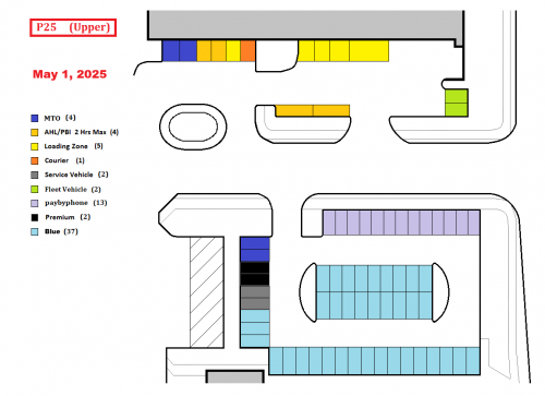 P25 Upper Parking Map