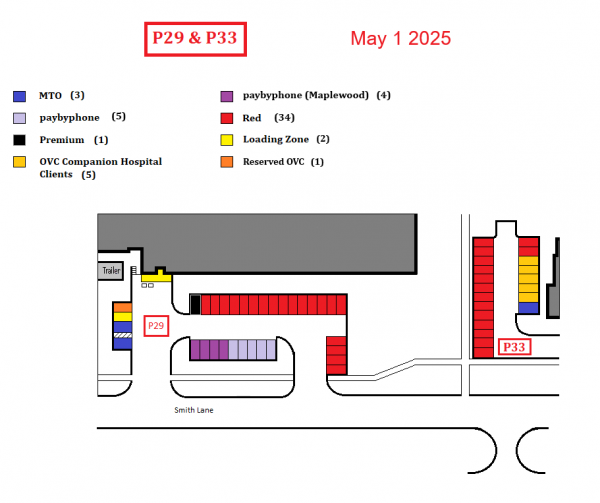 Map of P29 and P33