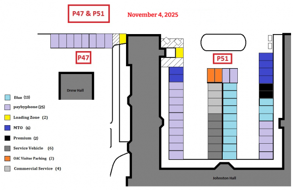 P47 and P51 Parking Map