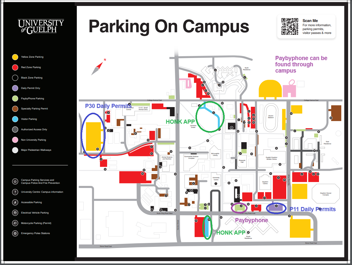Map of Visitor Parking Locations