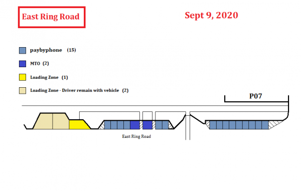 East Ring Road Parking Map