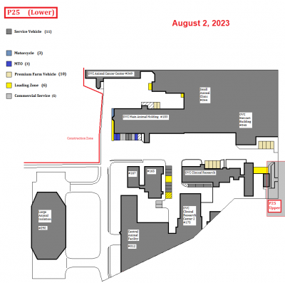 P25 Lower Parking Map
